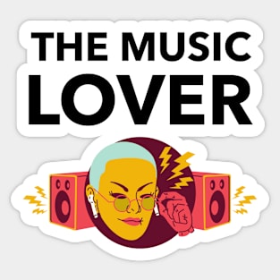 The Music Lover Sticker